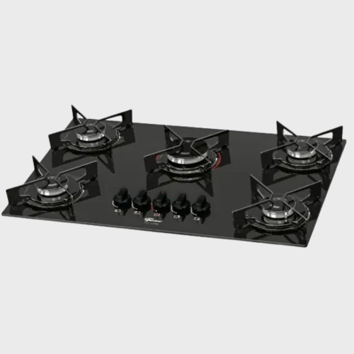 Fogão Cooktop Fischer 5Q Gás Mesa Vidro